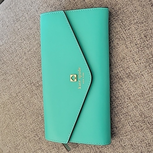 kate spade Handbags - NWOT kate spade Teal Wallet